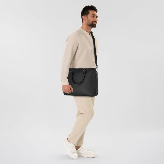 Boss New Crosstown Koffer Leer 38 cm Laptop compartiment