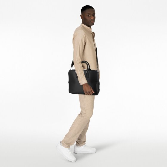 Boss Luminary Koffer Leer 38 cm Laptop compartiment