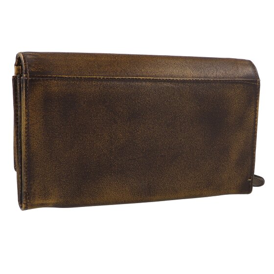 Greenburry Destressed Portemonnee RFID-bescherming Leer 13 cm