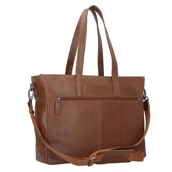Plevier Rock Shopper Tas Leer 41 cm Laptop compartiment