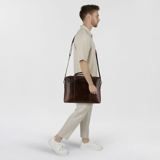 Greenburry Newport Koffer Leer 43 cm Laptop compartiment