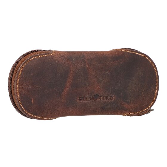 Greenburry Vintage leren brillenkoker 17 cm