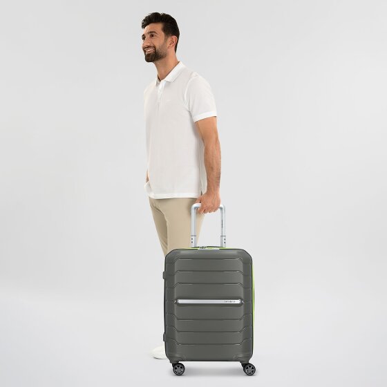 Samsonite Flux 4 wielen Cabinewagen 55 cm met uitbreidingsplooi