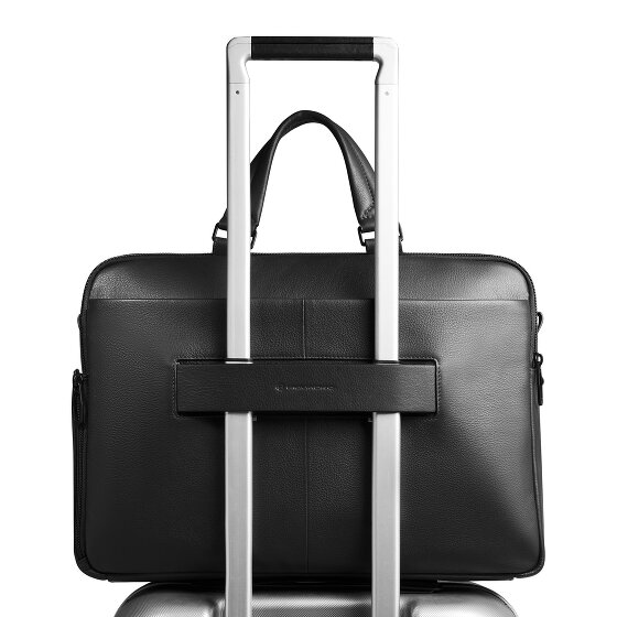 Piquadro Cartel2m Koffer RFID-bescherming Leer 40 cm Laptop compartiment