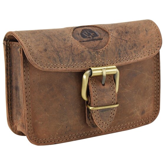 Greenburry Vintage heuptasje leer 14,5 cm
