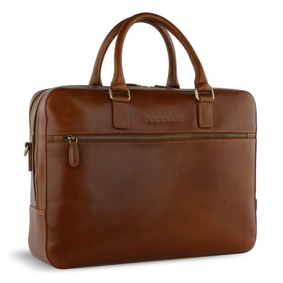 bugatti Remo Koffer Leer 40 cm Laptop compartiment