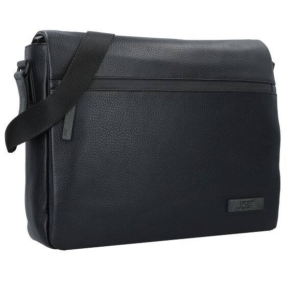 Jost Stockholm Messenger Bag Leer 38 cm Laptopcompartiment