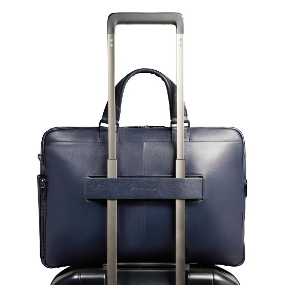 Piquadro Philip Koffer Leer 43 cm Laptop compartiment