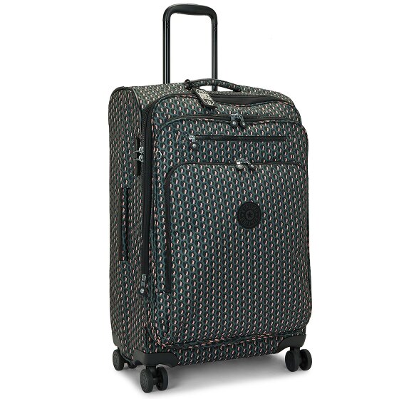 Kipling Basic Prt New Youri Spin 4 wielen Trolley M 68 cm met uitbreidingsplooi