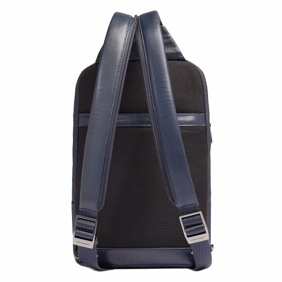 Piquadro Monospalla schoudertas leer 31 cm