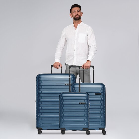 Pactastic Collection 04 THE THREE SET + 4 wielen Kofferset 3-delig met uitbreidingsplooi