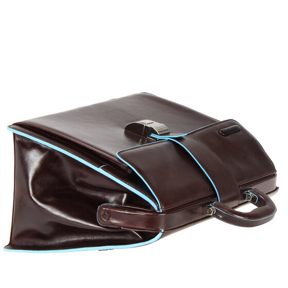 Piquadro Blauw vierkant doktersetui leer 36 cm