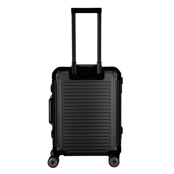 Travelite Next 4-wielige cabinewagen van Aluminium, 55 cm, met laptopvak