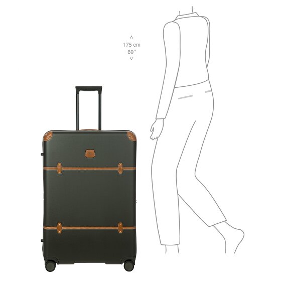 Bric's Bellagio 4 wielen Trolley 82 cm met uitbreidingsplooi