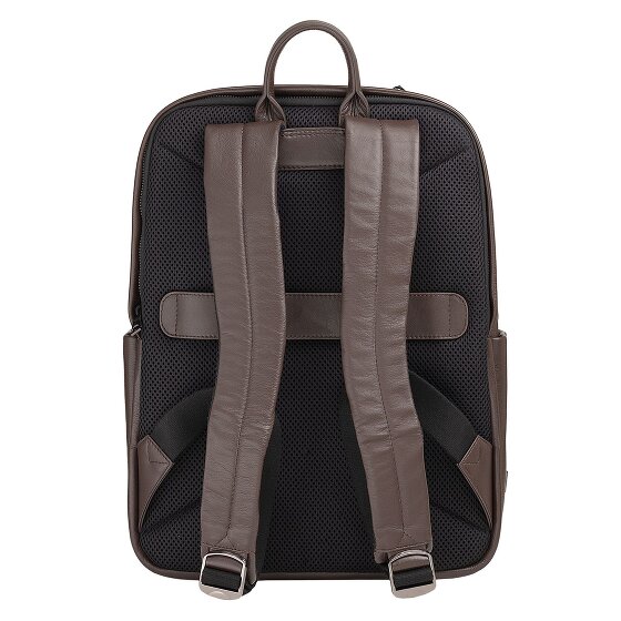 DuDu Sydney Dagrugzak Leer 42 cm Laptop compartiment