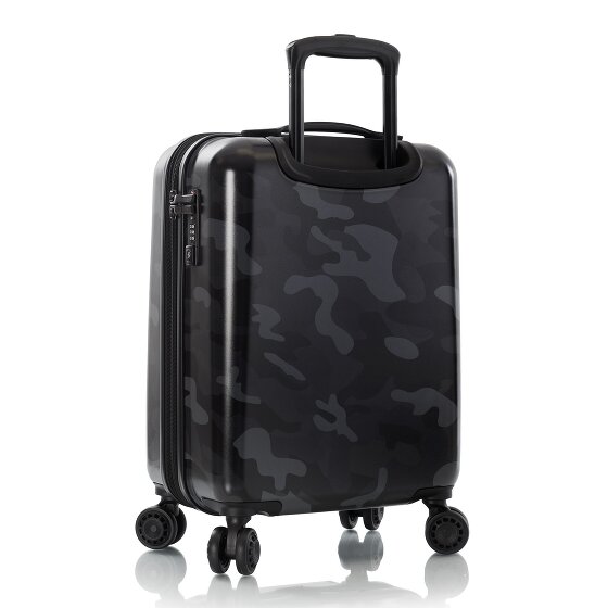 Heys Black Camo 4 wielen Cabinewagen S 53 cm met uitbreidingsplooi