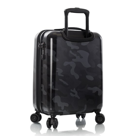 Heys Black Camo 4 wielen Cabinewagen S 53 cm met uitbreidingsplooi