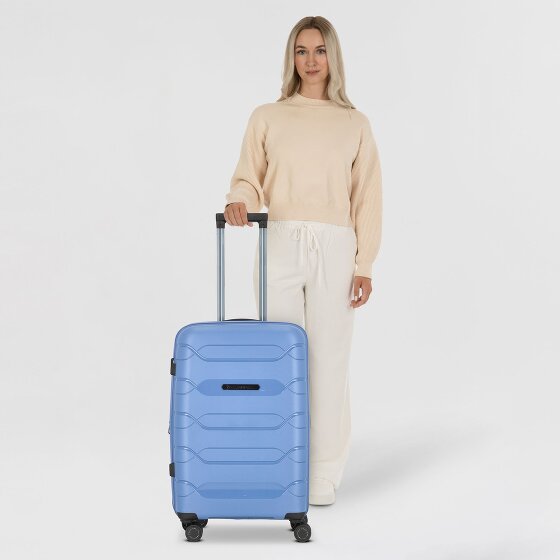 Polestream Strz by Asteroid 4 wielen Trolley M 64 cm met uitbreidingsplooi