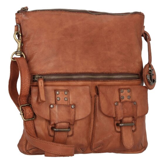 Harbour 2nd Phillipine zacht geweven schoudertas leer 30 cm