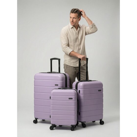 Saxoline Miami 4 wielen Kofferset 3-delig met uitbreidingsplooi