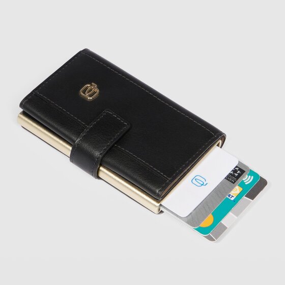 Piquadro Circle Kredietkaart etui RFID-bescherming Leer 6.5 cm