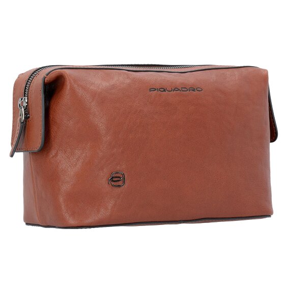 Piquadro Black Square Toilettas Leer 23 cm