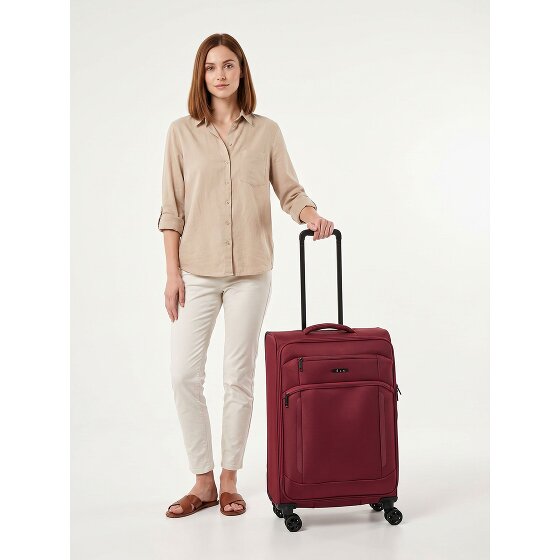 d&n Travel Line 9804 4 wielen Trolley M 68 cm met uitbreidingsplooi