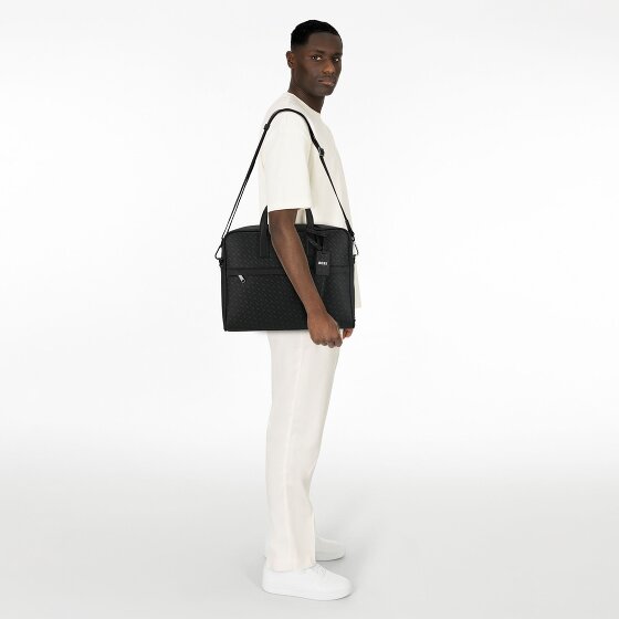 Boss Zair Koffer Leer 38 cm Laptop compartiment