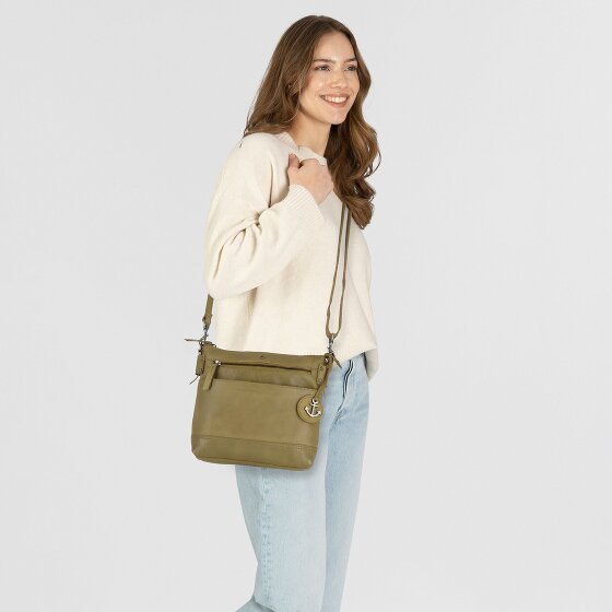 Harbour 2nd Soft Weaving Schoudertas Leer 25 cm