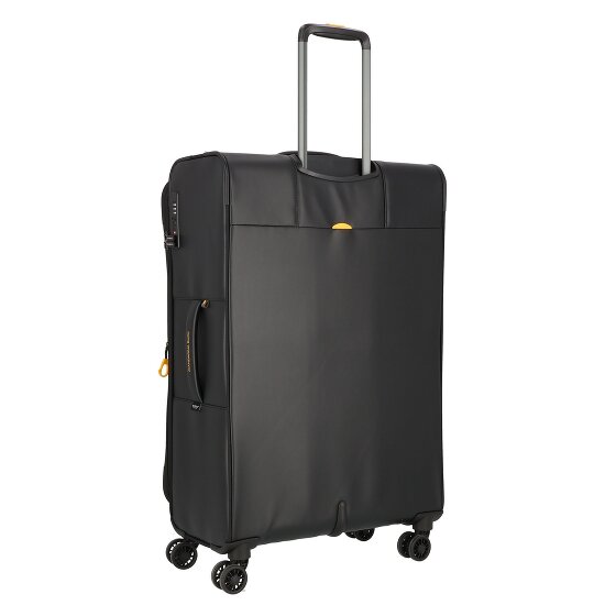 Mandarina Duck Eco Coated 4 wielen Trolley L 78 cm met uitbreidingsplooi
