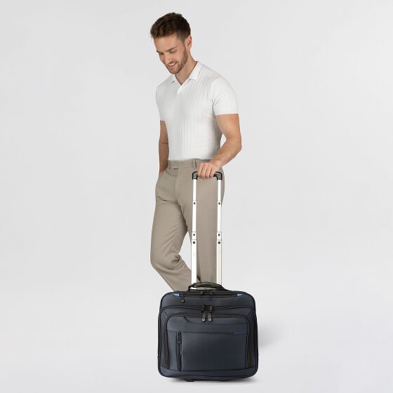 Dermata 2 wielen Zakelijke trolley 38 cm Laptopvak