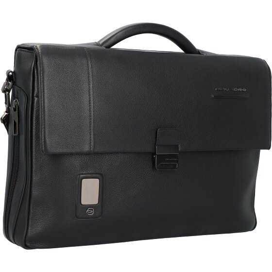 Piquadro Akron aktetas leer 42 cm Laptopvak