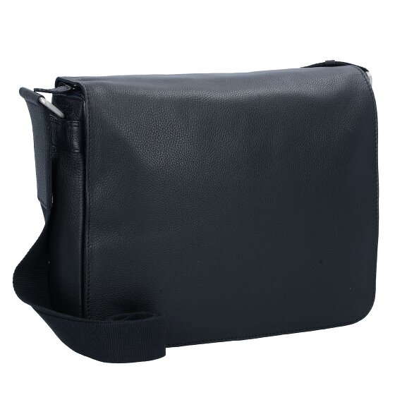 Leonhard Heyden Berlin Messenger schoudertas leer 32 cm laptop compartiment