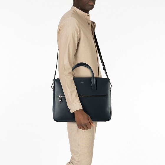 Boss Daxter Koffer Leer 38 cm Laptop compartiment