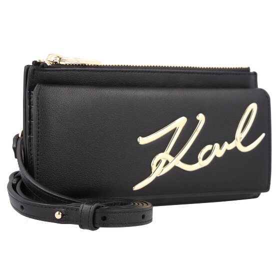 Karl Lagerfeld Signature 2.0 Koppeltas Leer 20 cm