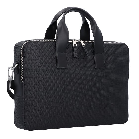 Lacoste Chantaco aktetas Leer 39 cm Laptopcompartiment