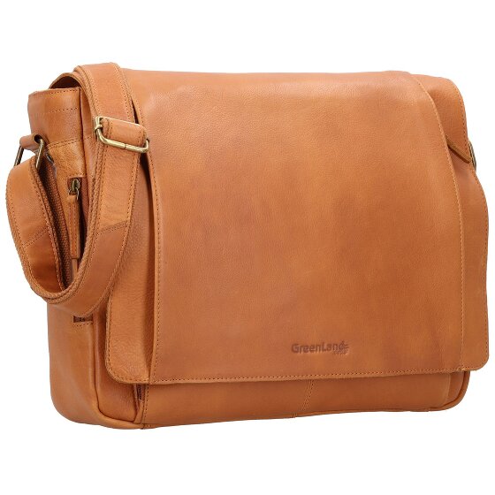 Greenland Nature Nature Messenger Leer 39 cm Laptopcompartiment