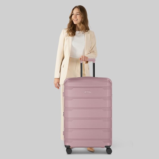 d&n South Dakota 4 wielen Trolley L 76 cm met uitbreidingsplooi