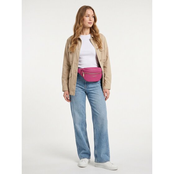 Lazarotti Bologna leer Fanny pack met dubbele rits, crossbody, leer, 25 cm