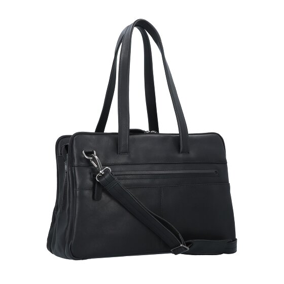 Plevier Hearst Koffer Leer 43 cm Laptop compartiment