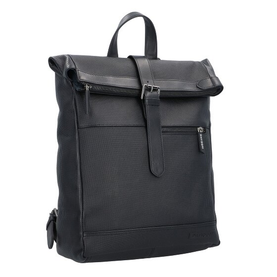 Davidoff Paris Dagrugzak Leer 38 cm Laptop compartiment