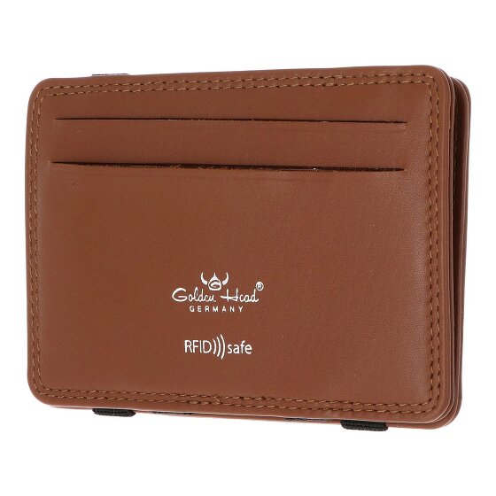 Golden Head Polo Creditcardhouder RFID-bescherming Leder 7.5 cm