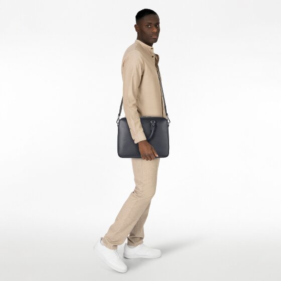 Boss New Crosstown Koffer Leer 38 cm Laptop compartiment