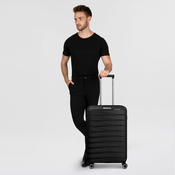 Franky London 4 wielen Trolley M 65 cm met uitbreidingsplooi