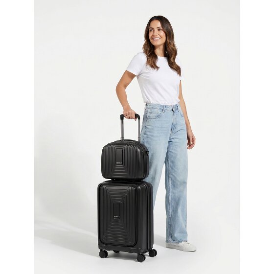 Redolz Essentials 14 kofferset 2 stuks cabine trolley met stretch vouw + beautycase
