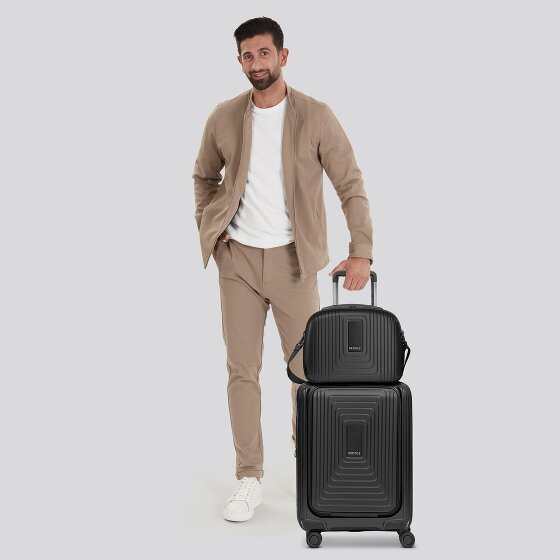 Redolz Essentials 14 kofferset 2 stuks cabine trolley met stretch vouw + beautycase