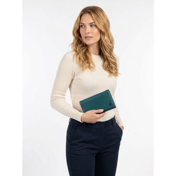 Greenburry Sponsachtig portefeuille leer 15,5 cm