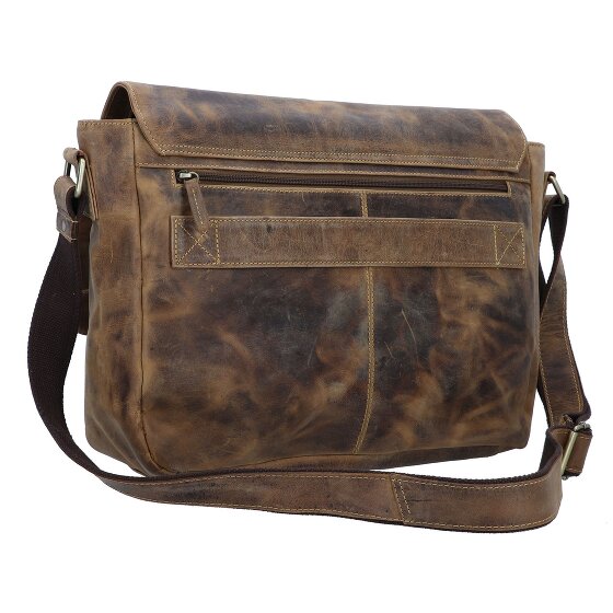 Greenburry Vintage Boodschapper Leer 40 cm Laptop compartiment