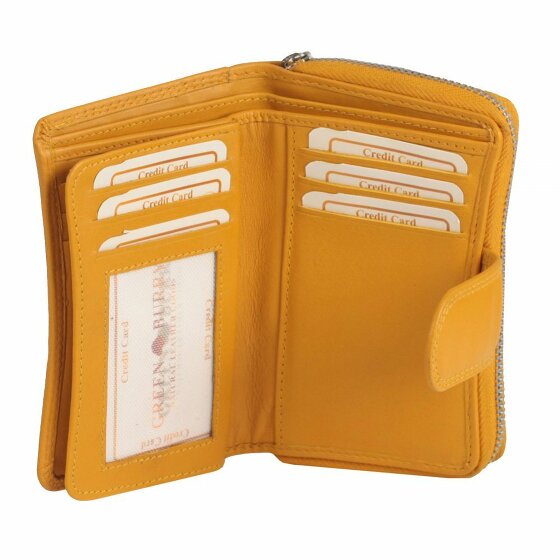 Greenburry Sponsachtig portefeuille leer 8,5 cm