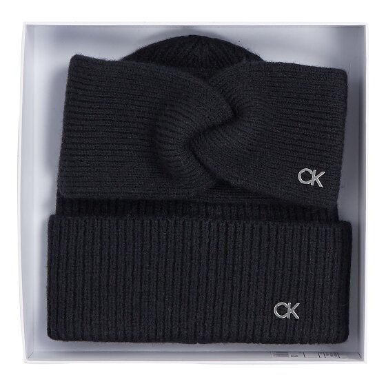 Calvin Klein Ck Metalen gebreide muts en hoofdband geschenkset